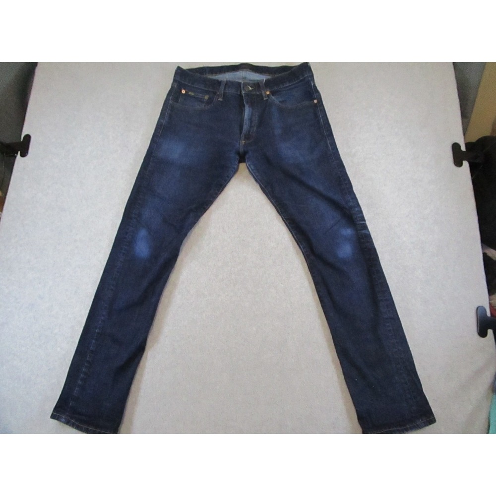 Ralph Lauren Polo Jeans Mens 32x32 Sullivan Slim Blue Dark Wash Denim Pants
